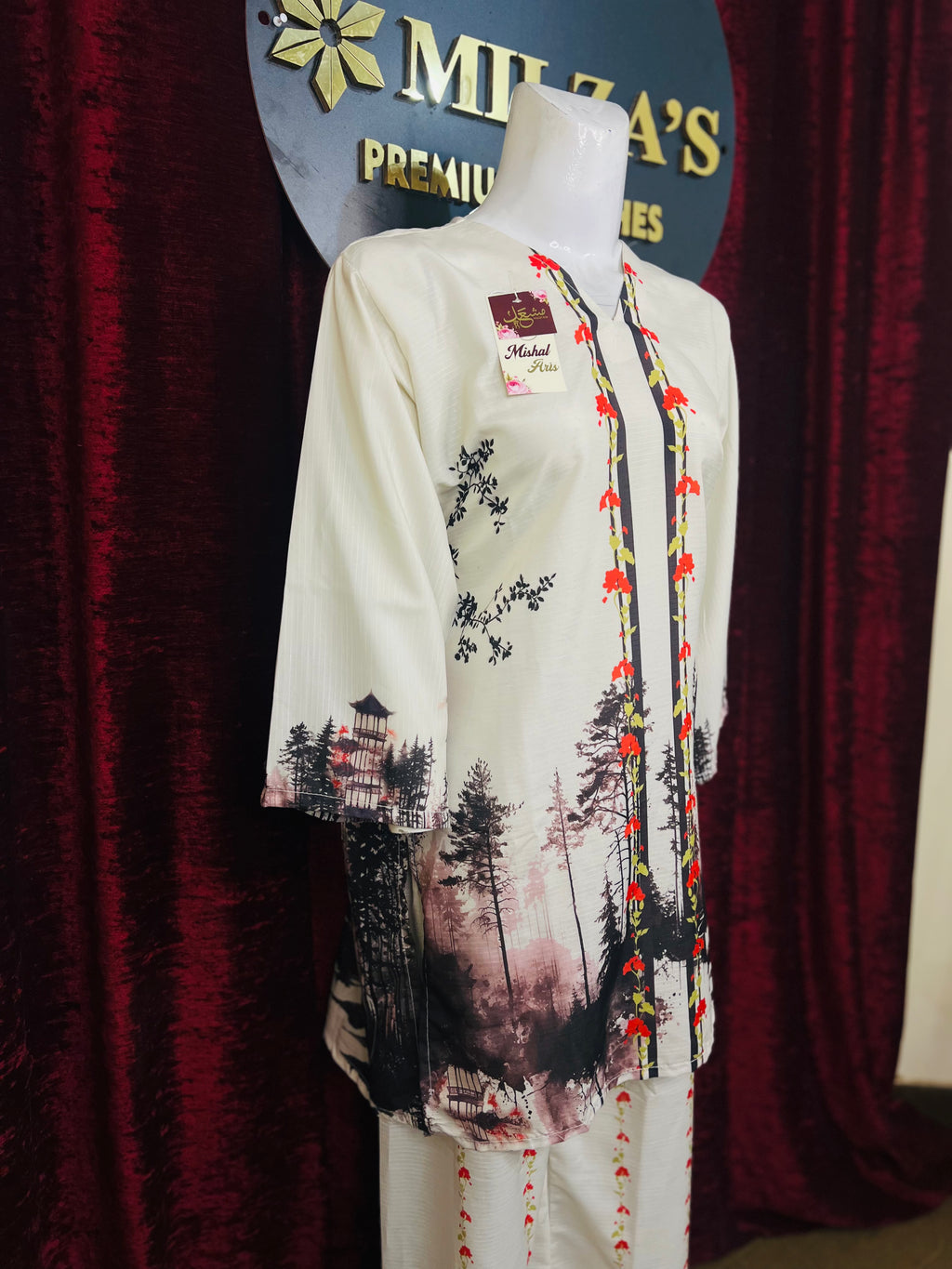 Misty Forest Elegance  2 Piece Suit