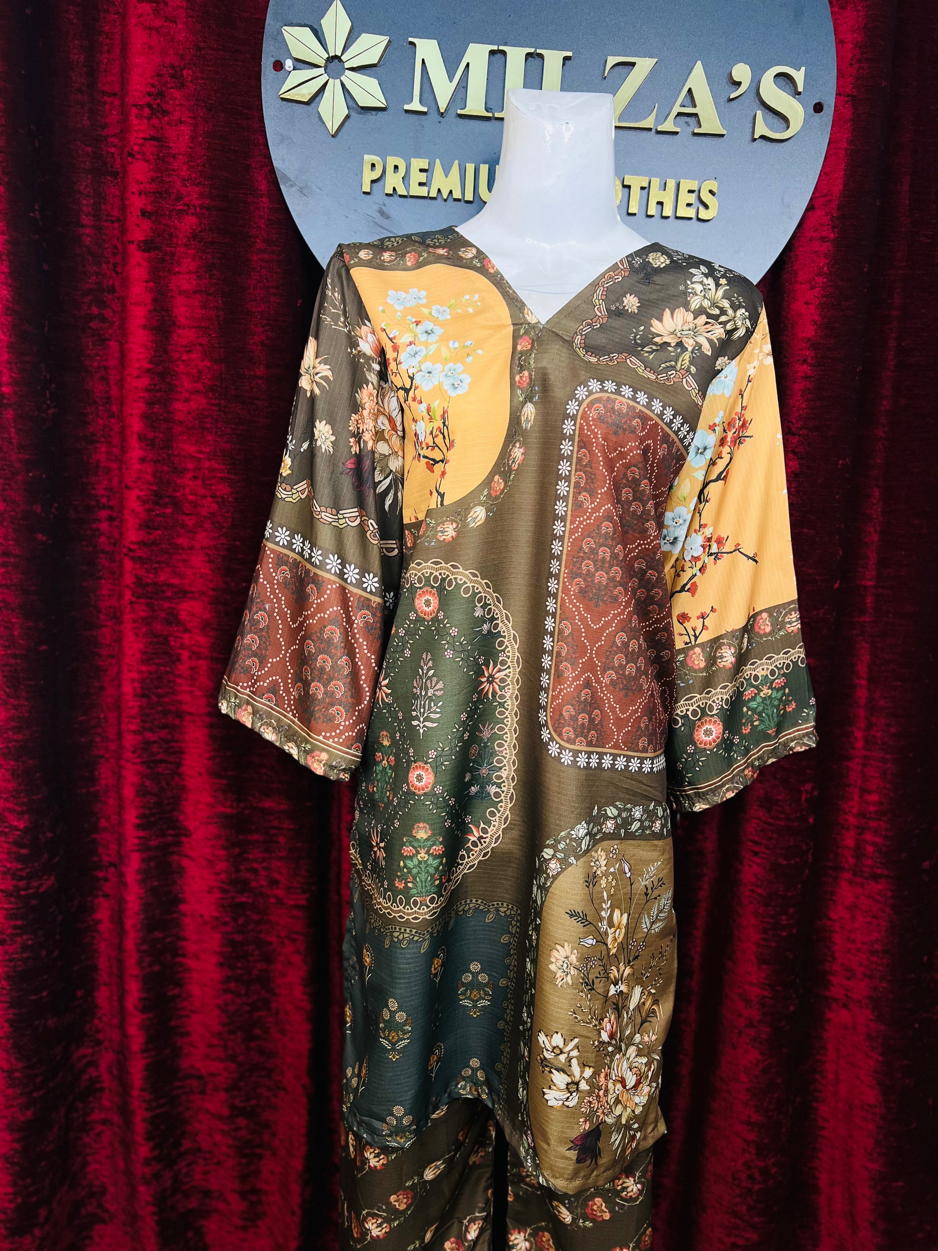 Vintage Patchwork Elegance 2 Piece Suit