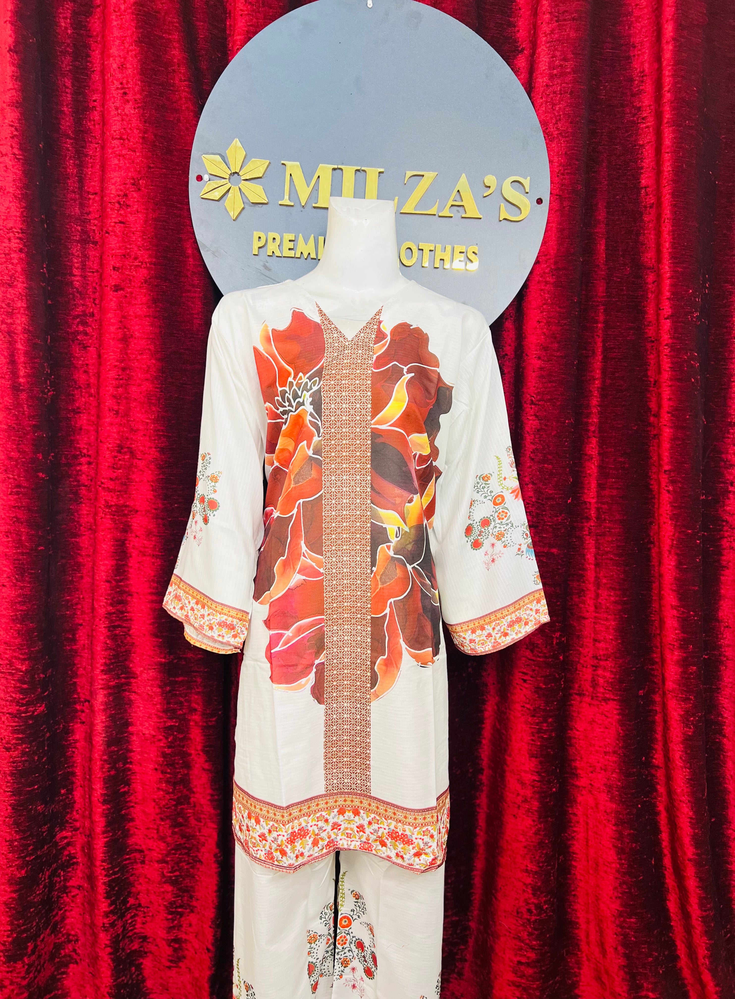 Autumn Bloom Elegance 2 Piece Suit