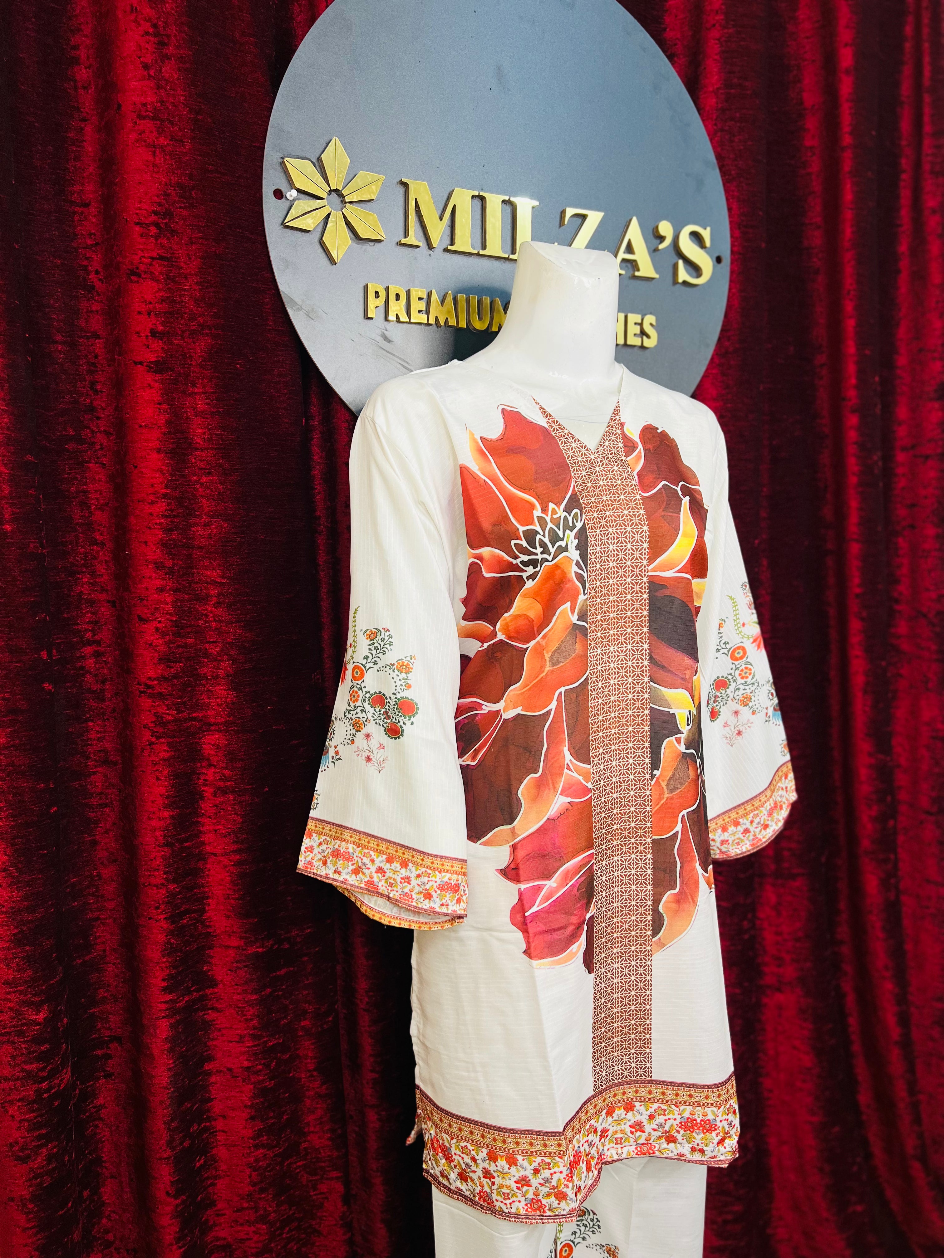 Autumn Bloom Elegance 2 Piece Suit