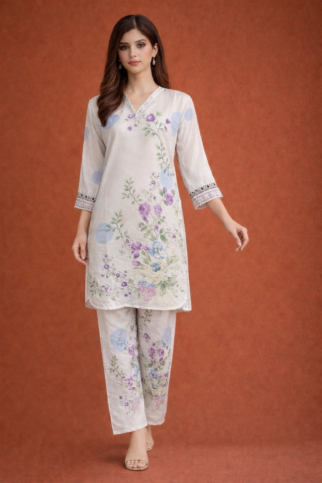 Pastel Garden Grace 2 Piece Suit
