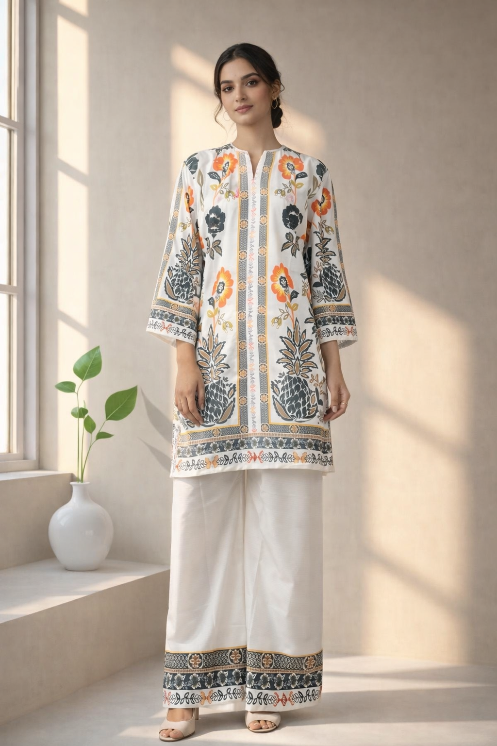 Floral Heritage Charm 2 Piece Suit