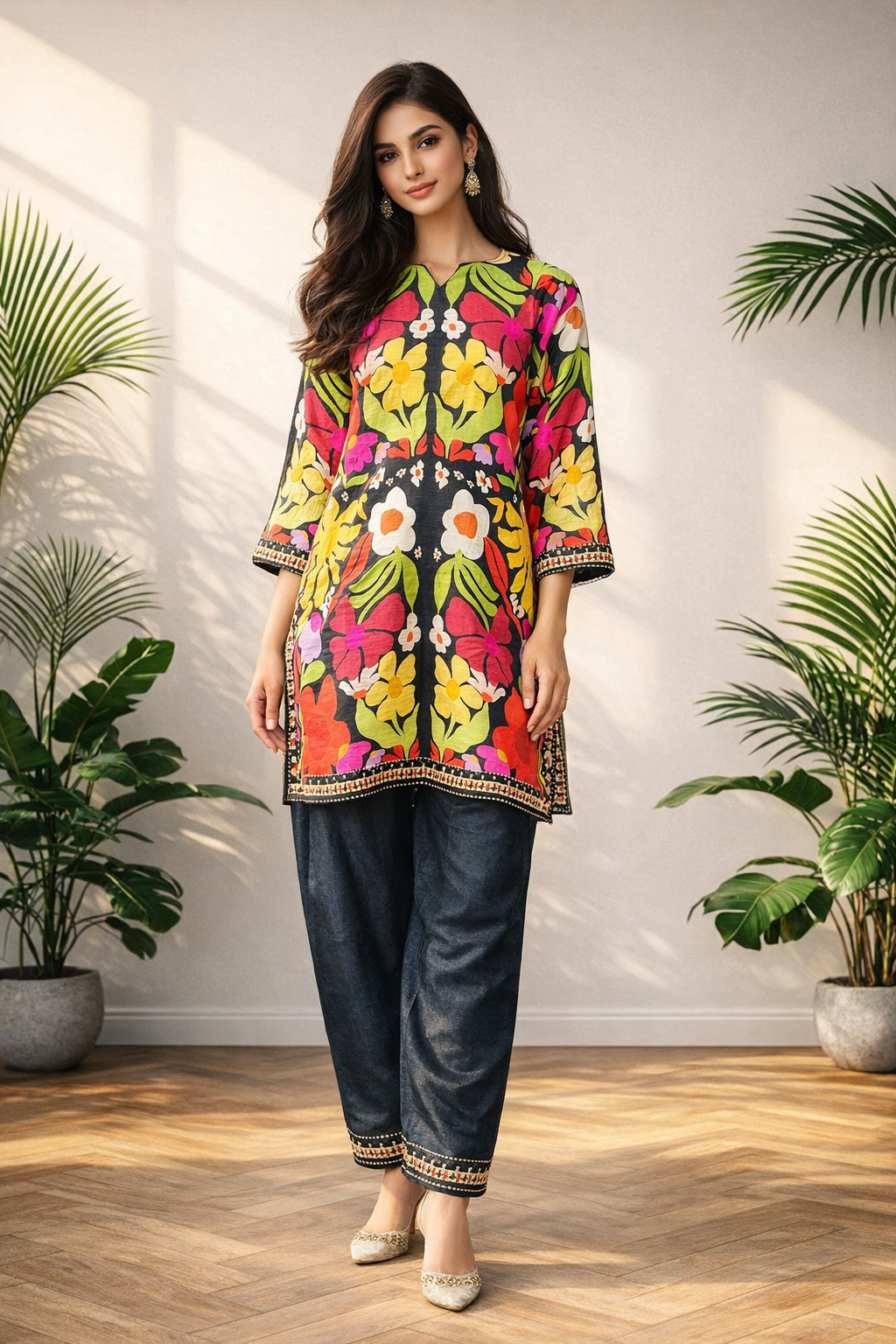 Vibrant Floralv 2 Piece Suit